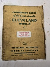 CLEVELAND MODEL A COMPONENT SERVICE REPAIR PARTS LIST BOOK MANUAL SHOP TOOL picture