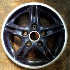Front Porsche Black And Silver Lip Boxster Factory Wheel 16