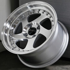 15x8 Silver Wheels Vors VR2 4x108 20 (Set of 4)  73.1 picture
