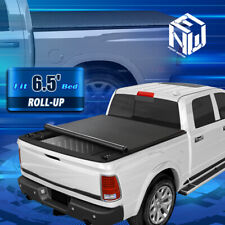 For 09-22 Dodge Ram 1500 2500 3500 6.5Ft Bed Soft Roll Up Lock Tonneau Cover picture