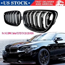 M2 Style Front Kidney Grille For 14-21 BMW 2 Series F22 F23 F24 220i 230i M240i picture