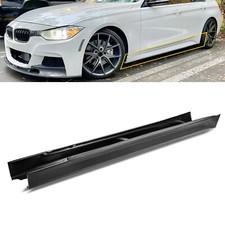For 12-18 F30 F31 M SPORT SIDE SKIRTS EXTENSION PAIR FOR ALL BMW 3 SERIES SEDAN picture