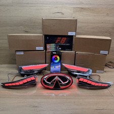 🟢2018-2024 INFINITI Q50 RGB LED Mirror/Bumper/CHROME EMBLEM Sequential Light🟢 picture