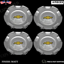 4 PCS  07-13 CHEVROLET  SILVERADO TAHOE AVALANCHE WHEEL HUB CENTER CAP   