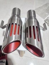 1971-74 B-Body Mopar Roadrunner Charger 2.5” inch Short Stainless Slotted tips picture