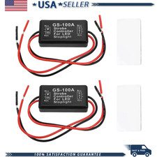 2 PCS GS-100A 12V-24V LED Flasher Strobe Controller Module Motorcycles Cars picture