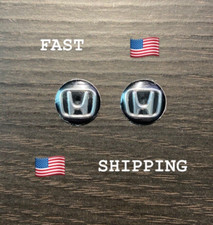 NEW HONDA 2pcs 14mm Circular Key Fob Emblem Sticker Decal Badge  USA picture