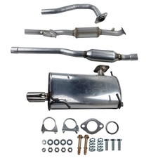 For 08-09 Mitsubishi Outlander 2.4L AWD Cat Converter Resonator Muffler Exhaust picture