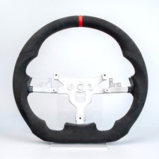 Full Alcantara Leather Flat Sport Steering Wheel for Corvette C6 Z06 ZR1 06-11 picture