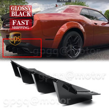 For Dodge Challenger SRT 2015-2023 Painted Rear Bumper Lip Diffuser Shark Fins picture