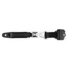 RetroBelt Black Pushbutton Retractable Lap Seat Belt - Bucket Seat With Hardware picture