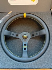MOMO MOD 07 Steering Wheel Special Order Porsche 911 Yellow Premium Leather NEW picture