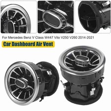 NEW 2X Silver Dashboard A/C Air Conditioning Outlet Vent For Benz V250 Base Mini picture