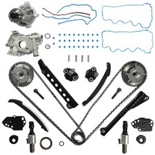 5.4L 3V Timing Chain Kit Oil Water Pumps Phasers for Ford Lincoln 2005-2006 picture