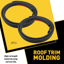 LEFT & RIGHT ROOF DRIP MOLDING Trim Fit 2007-2020 Tundra Double Cab 755520C050 picture
