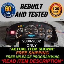 2000-2002 Silverado Sierra Tahoe Suburban Yukon Avalanche Gauge Cluster picture