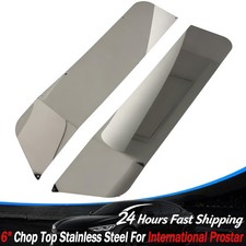 2x For International Prostar 6‘’ Chop Top Window Door Trim Stainless Steel L & R picture