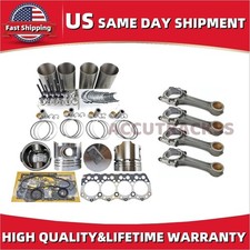 32A17-00100 Overhaul Rebuild Kit+4pcs Connecting Rod For Mitsubishi S4S Engine picture