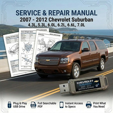 CHEVROLET SUBURBAN 1500 2007 - 2012 SERVICE REPAIR WORKSHOP MANUAL ON USB picture
