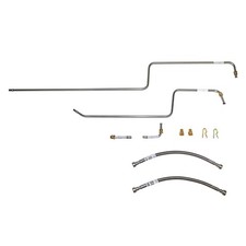 Fits 97-02 Jeep Wrangler Transmission Cooler Lines Stainless Steel picture