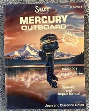 1965-1991 SELOC MERCURY OUTBOARD 1 & 2 CYLINDER SERVICE MANUAL VOLUME 1 picture