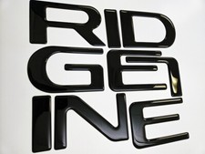 Tailgate raised letters fits HONDA RIDGELINE 2024 2025 GLOSSY BLACK picture