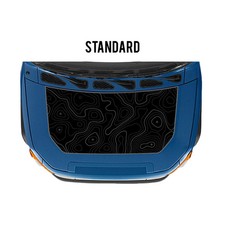 High-Quality Hood Topographic Map Vinyl Decal Toyota FJ Cruiser 2007-2021 picture