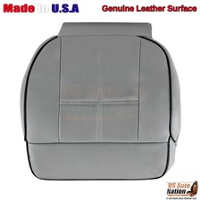 2006-2008 Lincoln Mark LT Genuine Leather Driver Bottom Seat Cover Medium Dove picture