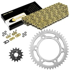 Gold O-Ring Drive Chain & Sprockets Kit for Honda XR650L 1993-2017 picture