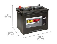 EverStart Value Lead Acid Automotive Battery, Group Size 24F 12 Volt, 585 CCA picture