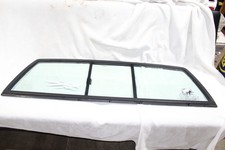 86-97 Nissan HARDBODY D21 Xcab Rear GLASS Window SLIDING w/ Rubber Seal picture