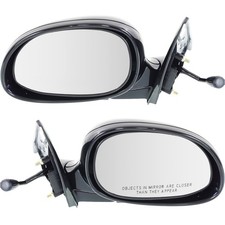 Mirror Set For 1992-1995 Honda Civic Coupe Hatchback Manual Fold Paintable picture