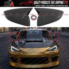 FOR 13-21 SUBARU BRZ TOYOTA GT86 M STYLE CARBON FIBER ADD ON MIRROR COVER CAPS picture