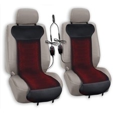 Car Heated Seat Cover Cushion-Universal Warmer Pad 2 Pack 12V warming Black picture