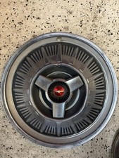 1964-65 Ford Thunderbird 15” Spinner Hubcap Wheel Cover Red Center OEM set of 5 picture