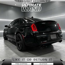 VLAND FULL LED SMOKED Tail Lights For 2011-2014 Chrysler 300 W/Dynamic Assembly picture