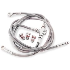 GBrakes Front Brake Line Kit - Clear, 3 Line +2