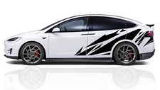 Pattern Graphic Decal for Tesla Model X geometric design Sticker vinyl 2015-2025 picture