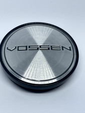 1x 68mm Vossen Grey Black Decal Badges Wheel Center Cap Hubcap Rim Cap 1x picture