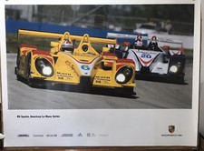 Porsche RS Spyder American Lemans Series #6,#20 Cars Racing Factory Car Poster picture
