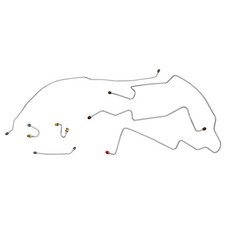 1968-69 Chevrolet GMC 2wd 1/2 3/4 Ton Truck Man Drum Front Brake Line Set 6pc OE picture