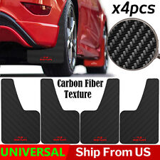 US 4x Car Rally Carbon Fiber Effect Universal Mud Flaps Splash Guards Front Rear picture