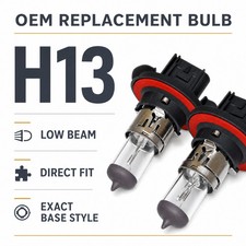 OEM Clear 1 Pair 12V 60/55w H13 Xenon HID High Low Beam Light Bulbs 4300K 2pcs picture