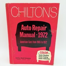Chiltons 1972 Auto Repair Manual American Cars 1965 To 1972  #5646 Vintage Auto picture