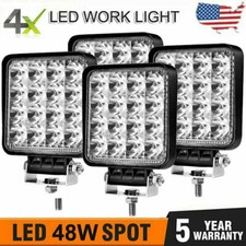 4 Pcs 48W LED Work Light Pods SPOT Lights For Truck Off Road Tractor 12V 4inch picture