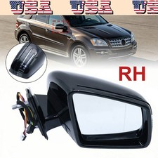 Fits 2009-10 Mercedes Benz ML350 Power Adjust Power Fold Paintable Right Mirror picture