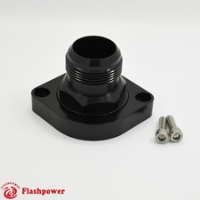Billet Swivel Thermostat Housings Water Neck 180 AN20 LS Engine Black picture