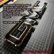 *FITS 2019-2025 GMC SIERRA ONLY* PRECUT (domed) (1) emblem overlay MANY COLORS picture
