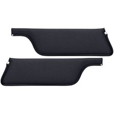 TMI Sun Visor Black Sierra Grain Vinyl Pair Coupe/Fastback Mustang 1967-1968 picture
