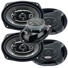 4x Audiotek K7 6x9 1400 Watt 5-Way Red Car Audio Stereo Coaxial Speakers- K69.5 picture
